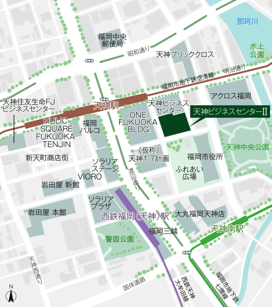 Fukuoka Innovation Lab. Tenjin Map